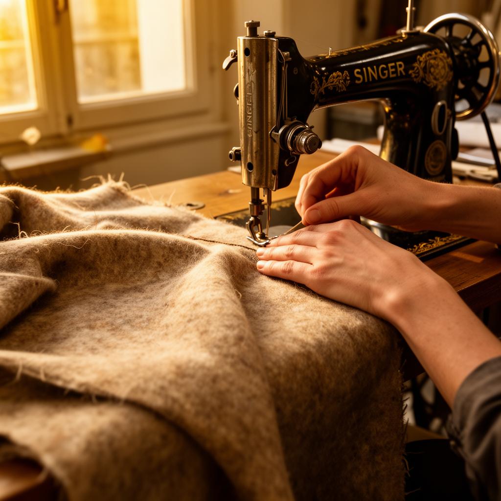 Pantalon fluide tabac